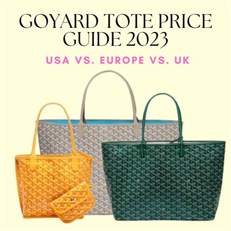 goyard cabin luggage price|goyard tote price guide.